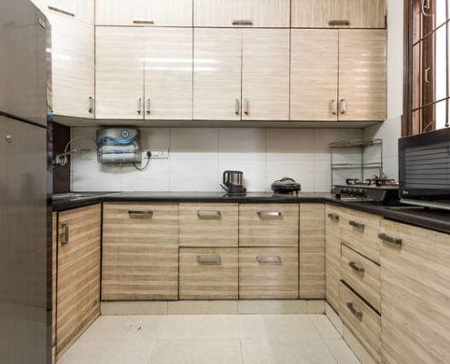 Service apartments Gurgaon for short long stay rentals with fully equipped kitchen